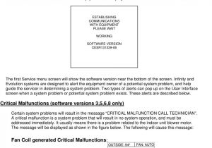 Carrier Infinity thermostat Tech Manual Infinity Evolution Troubleshooting Guide User Interface software