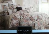 Cynthia Rowley Bedding Duvet Set Paisley King Comforter Sets Size Duvet Covers Blue Luxury