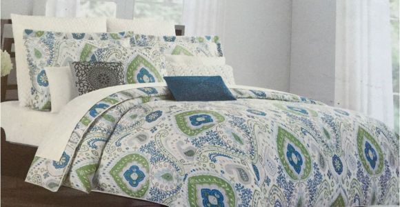 Cynthia Rowley Bedding Sets Cynthia Rowley Paisley 6 Piece King Comforter Set New Ebay