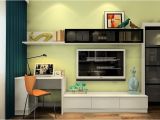 Desk and Tv Cabinet Combo Minimalist Desk and Tv Cabinet Combo with Pale Green Wall