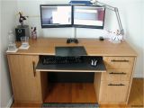 Diy Wooden Triple Monitor Stand Persimmon Gauge A Diy Dual Monitor Stand for Twin Lcds