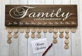 Family Birthday Board Kit Canada Family Celebrations Board with Natural Discs Birthday Etsy