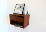 Floating Nightstand with Drawer Diy Floating Nightstand with Shelf Walnut Hardwood 20 L Mid Century