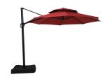 Garden Treasures Offset Umbrella Replacement Canopy Shop Garden Treasures Red Offset Patio Umbrella Common