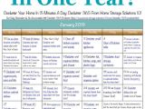 Home Storage solutions 101 52 Week Challenge January Declutter Calendar 15 Minute Daily Missions for Month