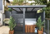 Hot Tub Designs and Layouts Modern Grey Pergola Lazy Spa Hot Tub Iroko Surround House Hot