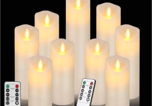 Ivory Pillar Candles In Bulk 2019 Flameless Candles Flickering Battery Operated Candles 4 5 6 7 8