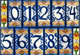 Mexican Tile House Numbers with Frame House Number Tile and Frames Latin Accents