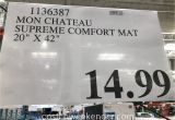 Mon Chateau Anti Fatigue Mat Mon Chateau Anti Fatigue Supreme Comfort Mat Costco