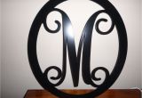 Monogram Front Door Hanger 12 Metal Monogram Door Hanger Front Door by Housesensationsart