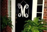 Monogram Initials for Front Door Initial Monogram Front Door Wreath From Housesensations