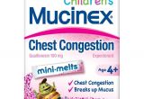 Mucinex Mini Melts Near Me Amazon Com Mucinex Children S Chest Congestion Expectorant Mini