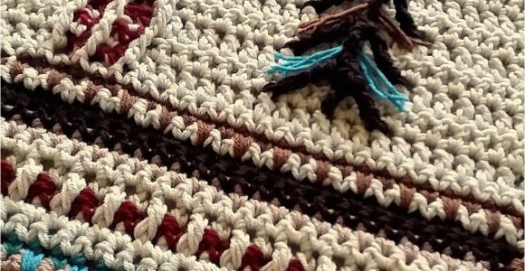 Native American Baby Blankets Native American Art Inspired Crochet Blanket Great for A