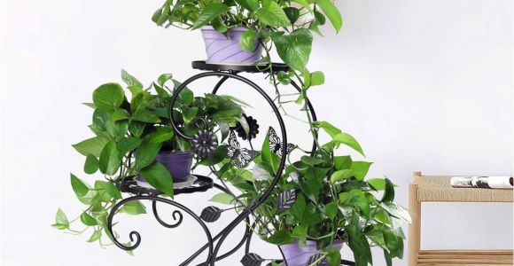 Outdoor Plant Stands Walmart Hlc 3 Tier Metal Plant Stand Garden Patio Flower Pot Rack Modern S