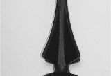 Plastic Wrought Iron Fence toppers 25 Each 1 2 Inch Black Plastic Finial tops for Wrought