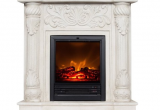 Polyfiber Electric Fireplace with 41 Mantel Dimensions Wildon Home Rupert Faux Stone Corner Convertible