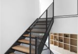 Prefab Metal Stairs Residential these Stairs Combine Wood Black Metal and Mesh to Create A