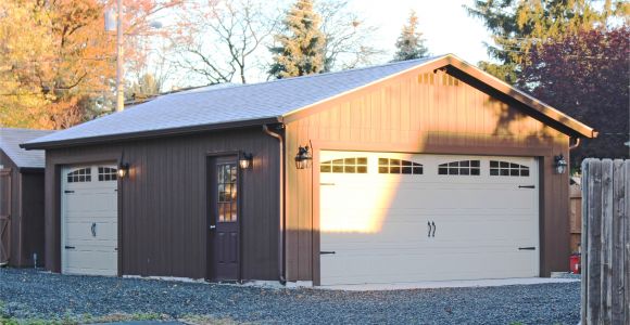 Prefab One Car Garage with Loft attic Car Garage with Loft Space 2 Car Garage