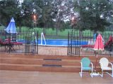 Privacy Fence Ideas for Above Ground Pools Our Above Ground Pool with 3 Decks Above Ground Pool Decks Pool