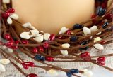 Red White and Blue Pip Berry Candle Rings Americana Pip Berry Candle Ring Pip Berries Primitive