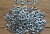 Small Metal Letters for Crafts Vintage Metal Letters Small Florist Alphabet for Crafting