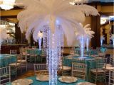 Table Centerpiece Ideas for Quinceaneras 12 Pcs 24 26 White Ostrich Plume Feathers Flowers and