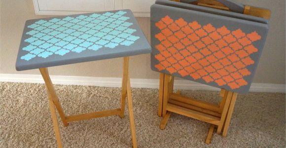 Tv Tray Set Ikea Tv Tray Table Upcycle Diy Inspired