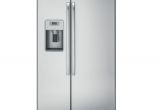 Used Counter Depth French Door Refrigerator Ge Profile 21 9 Cu Ft Side by Side Refrigerator In Stainless Steel