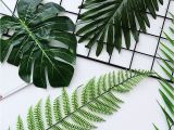 Used Fake Palm Trees for Sale Wedding Favors 5 10 Pcs Large Artificial Fake Monstera Palm Tree